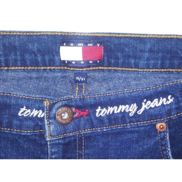 Vintage Tommy Hilfiger Jeans Tommy Girl Y2K blue 2002 boot Size 15/32 excellent - Picture 2 of 10